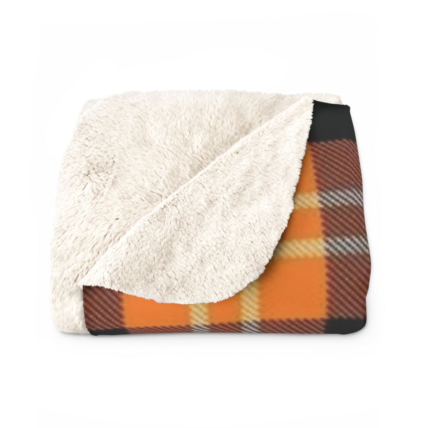 Autumn Plaid Sherpa Fleece Blanket