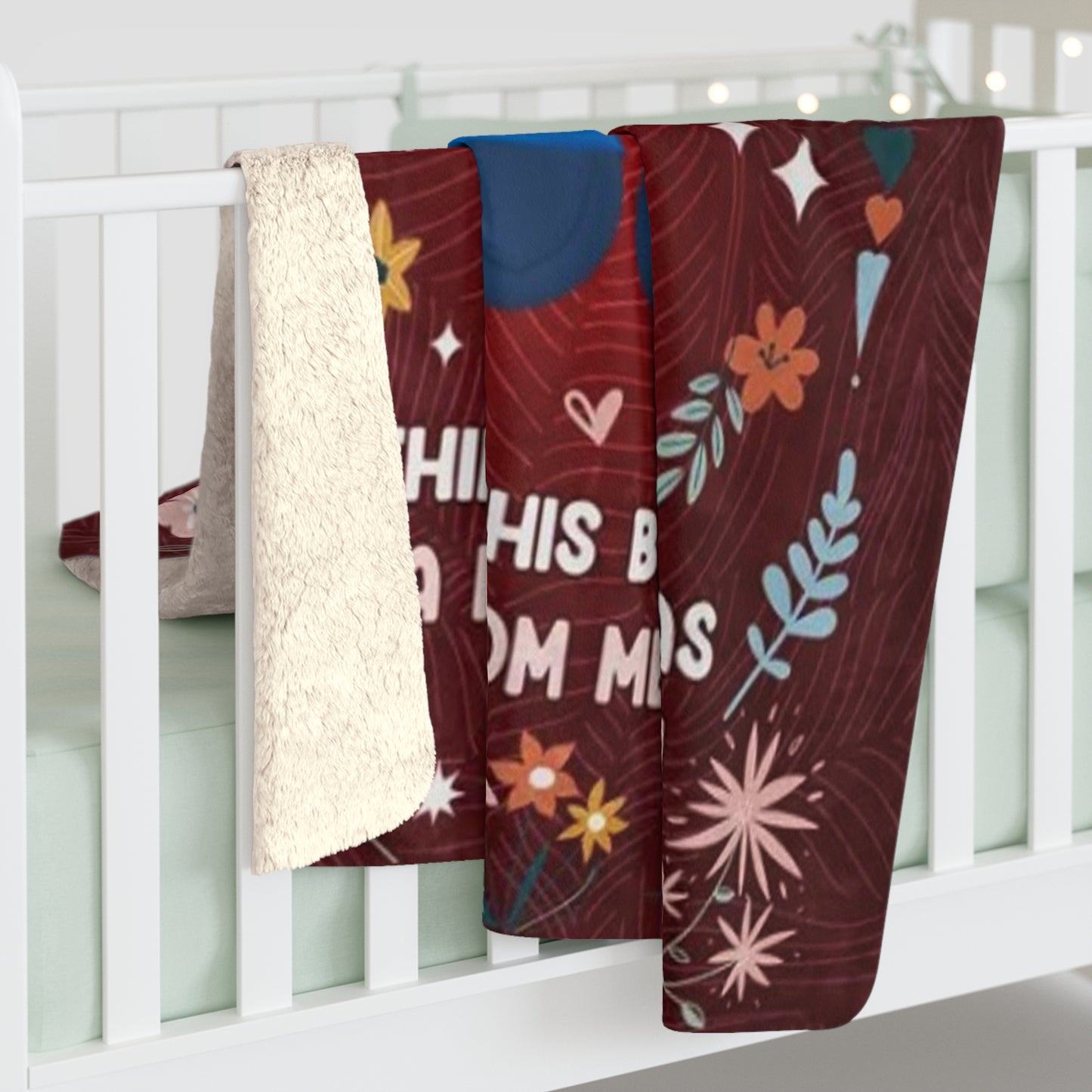 To My Sister Sherpa Fleece Blanket (Red)