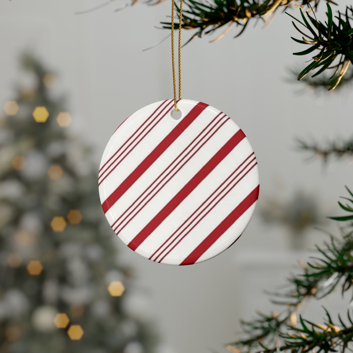 Candy Cane Ceramic Ornaments (1pcs, 5pcs, 10pcs, 20pcs)