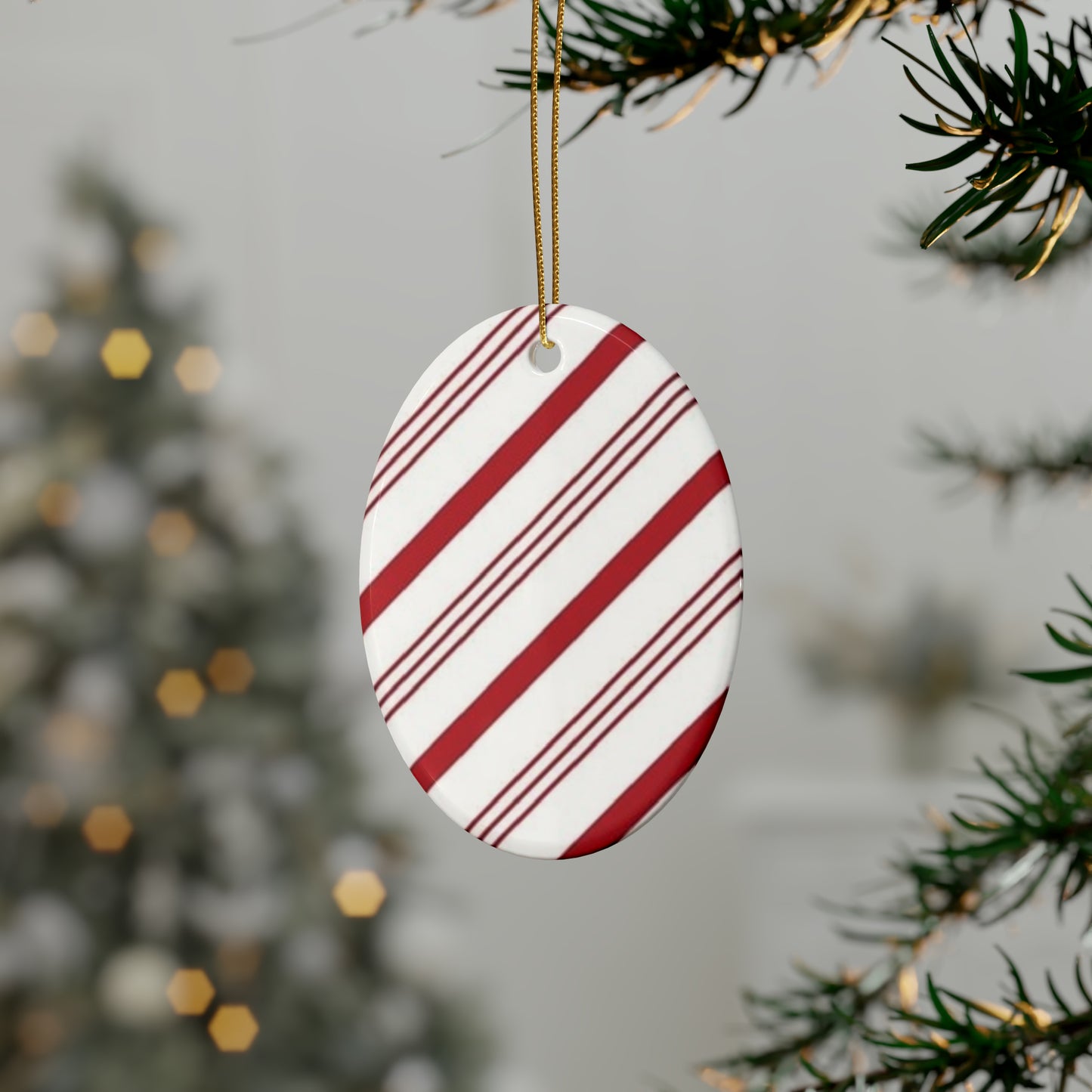 Candy Cane Ceramic Ornaments (1pcs, 5pcs, 10pcs, 20pcs)