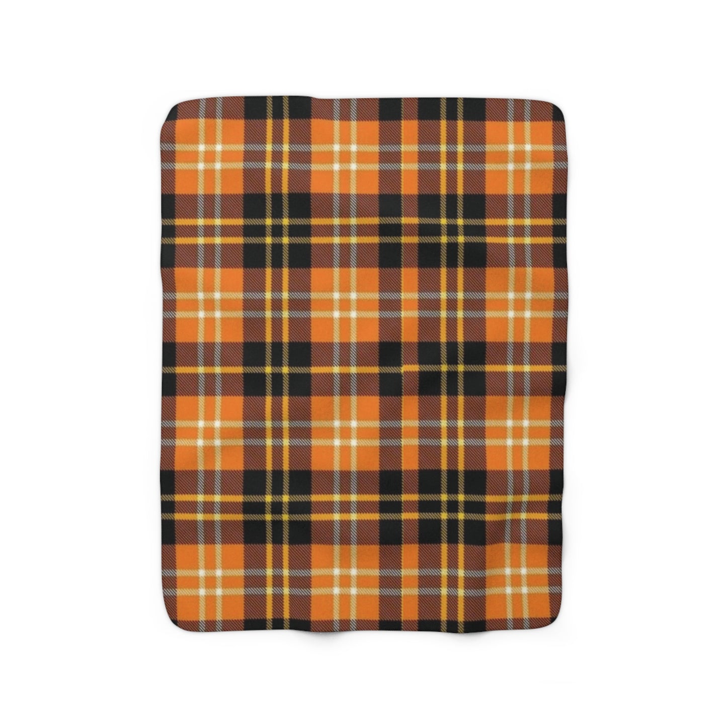 Autumn Plaid Sherpa Fleece Blanket
