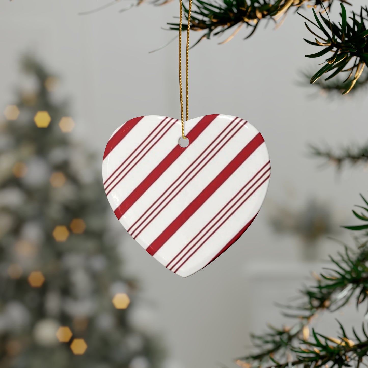 Candy Cane Ceramic Ornaments (1pcs, 5pcs, 10pcs, 20pcs)