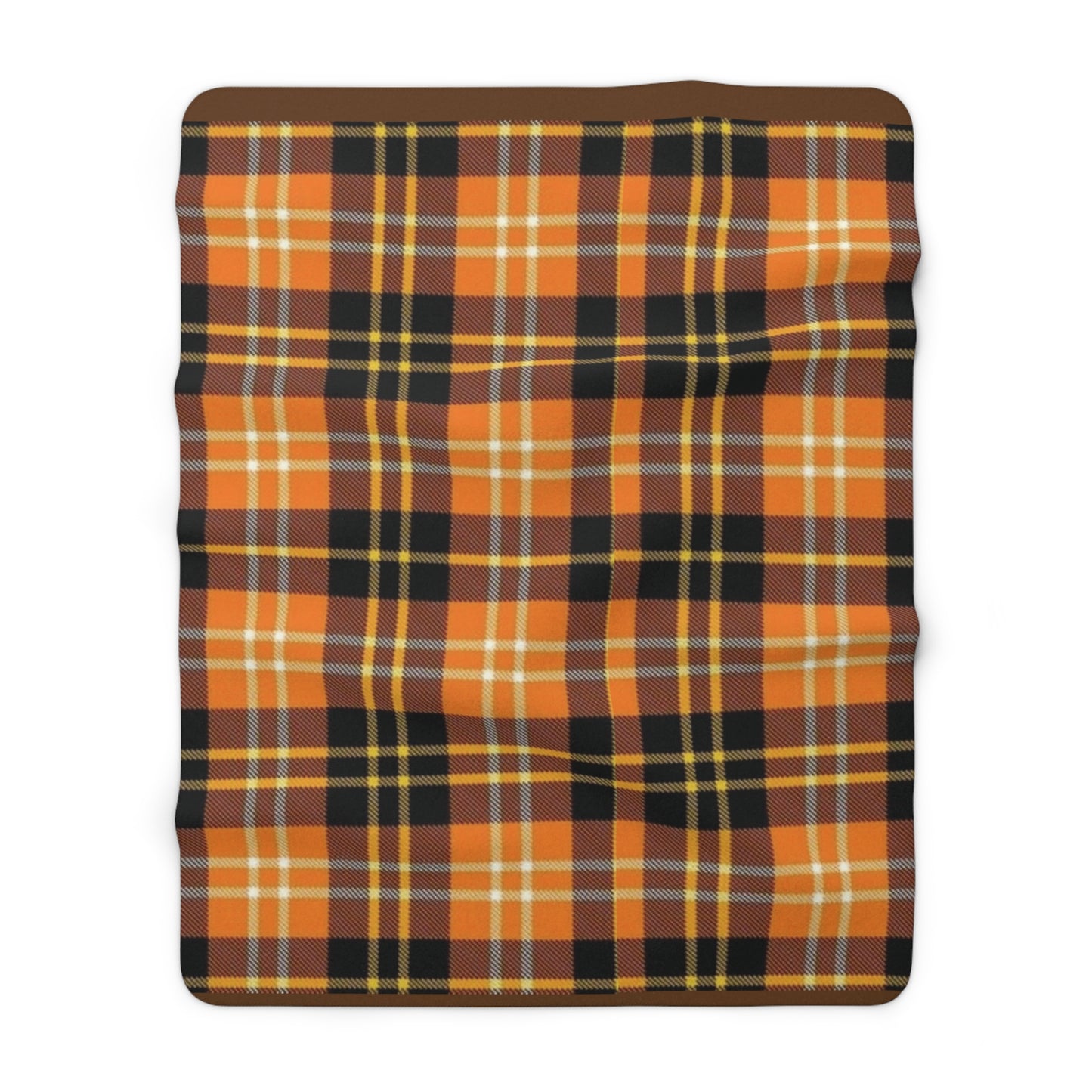 Autumn Plaid Sherpa Fleece Blanket