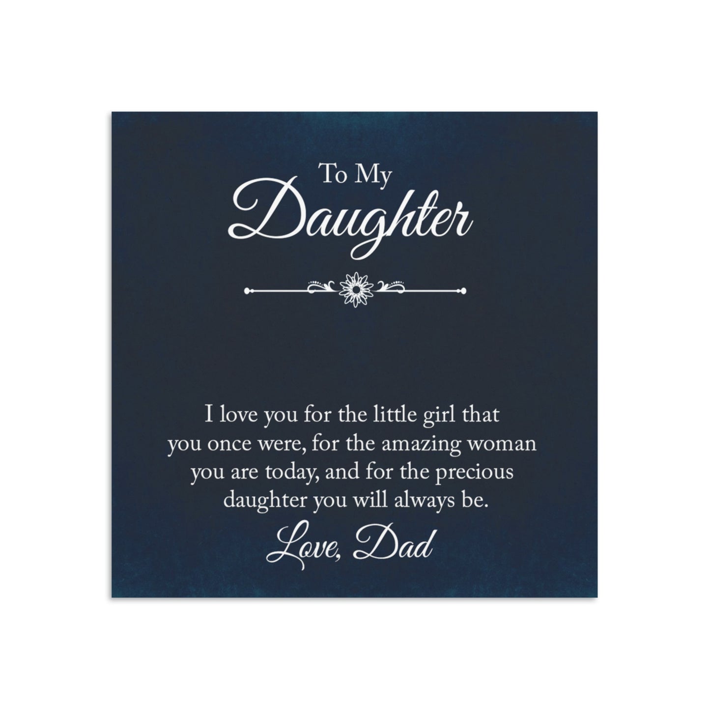 To My Daughter Infinity Circle Necklace
