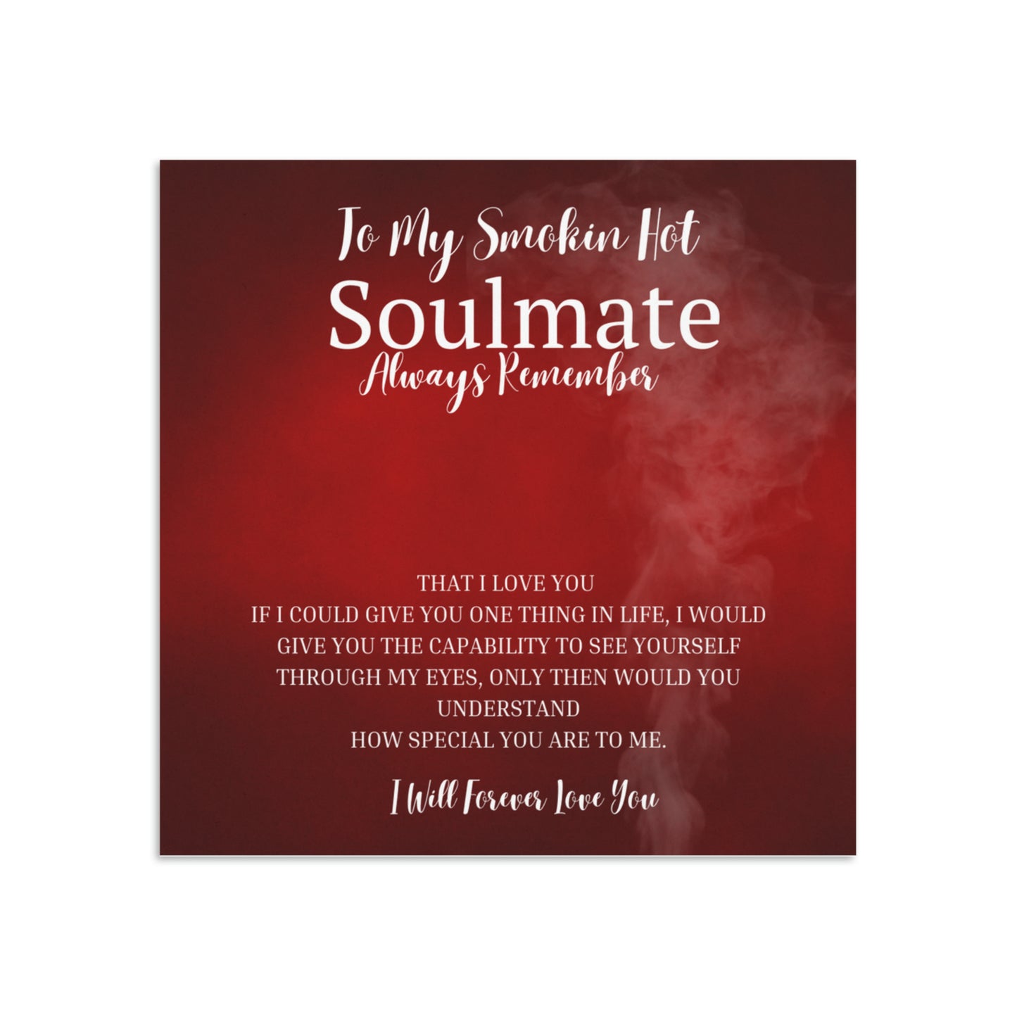 To My Smokin Hot Soulmate Twin Hearts Necklace