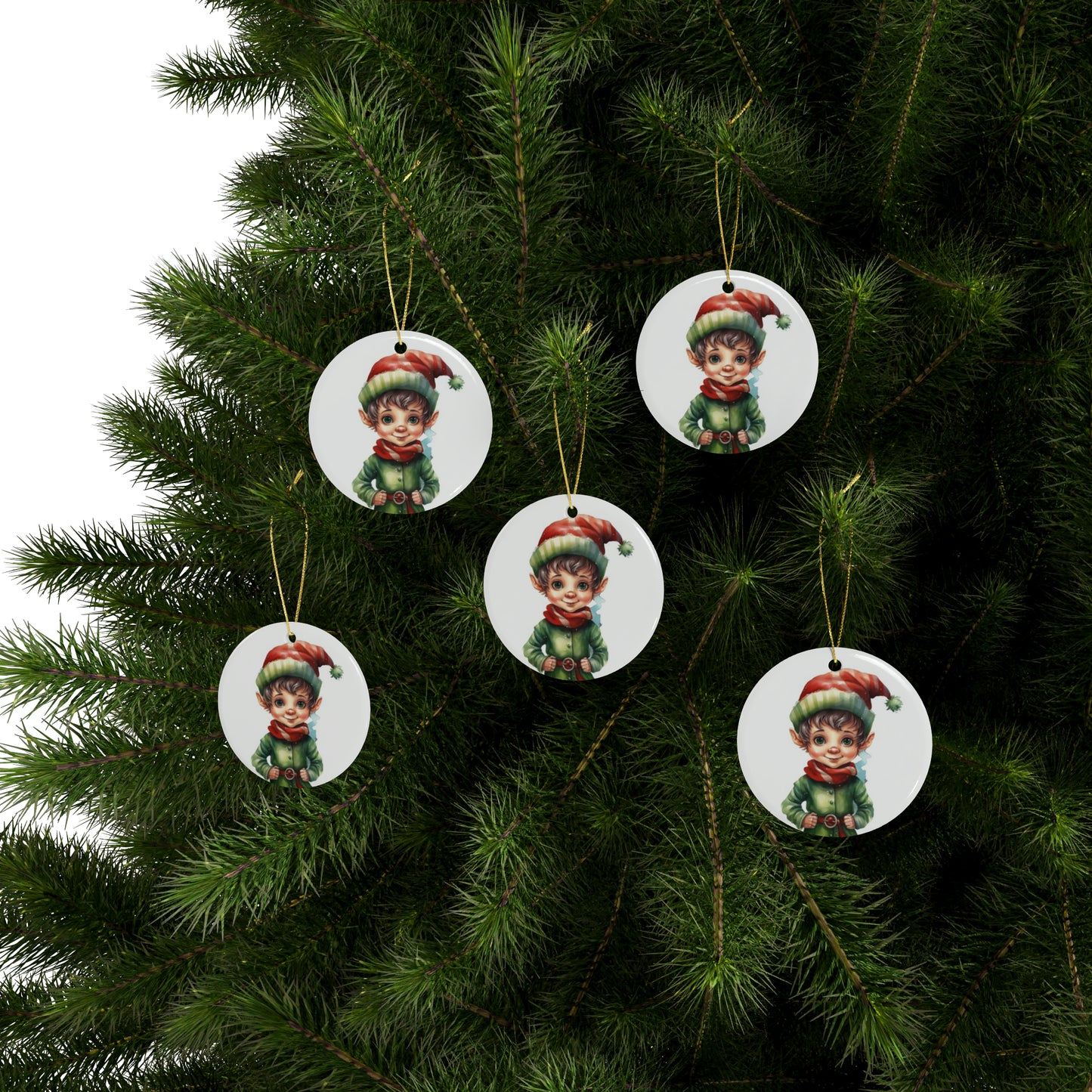 Lil Elf Ceramic Ornaments (1pcs, 5pcs, 10pcs, 20pcs)