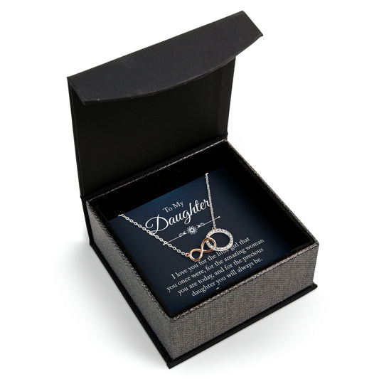 To My Daughter Infinity Circle Necklace