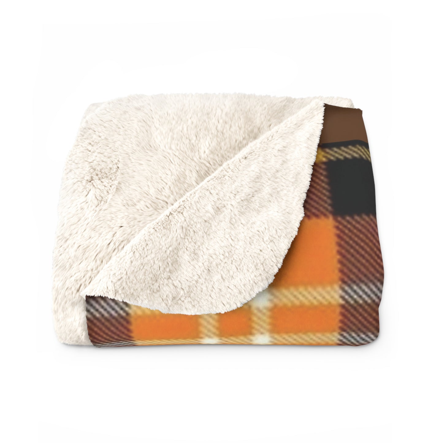 Autumn Plaid Sherpa Fleece Blanket