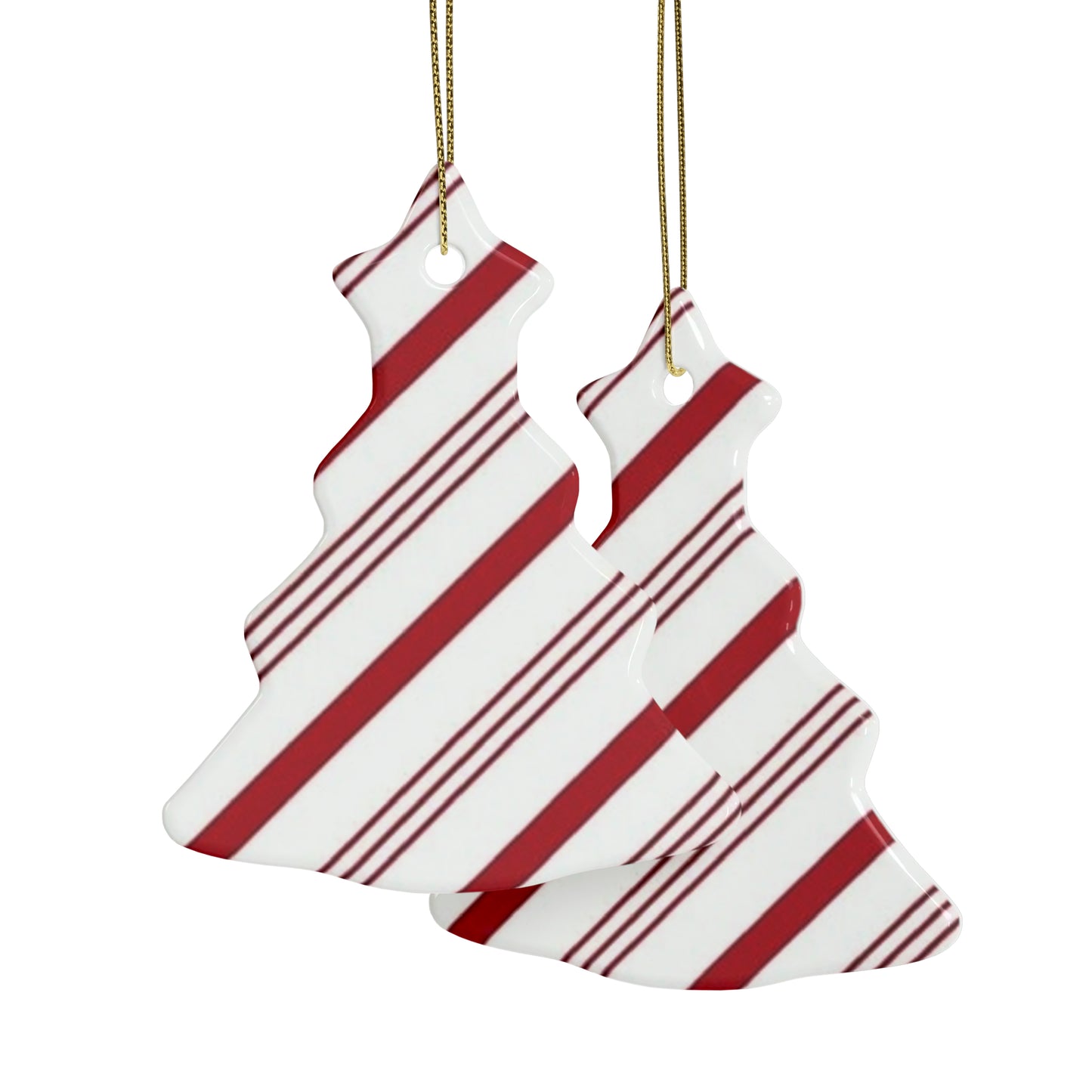 Candy Cane Ceramic Ornaments (1pcs, 5pcs, 10pcs, 20pcs)