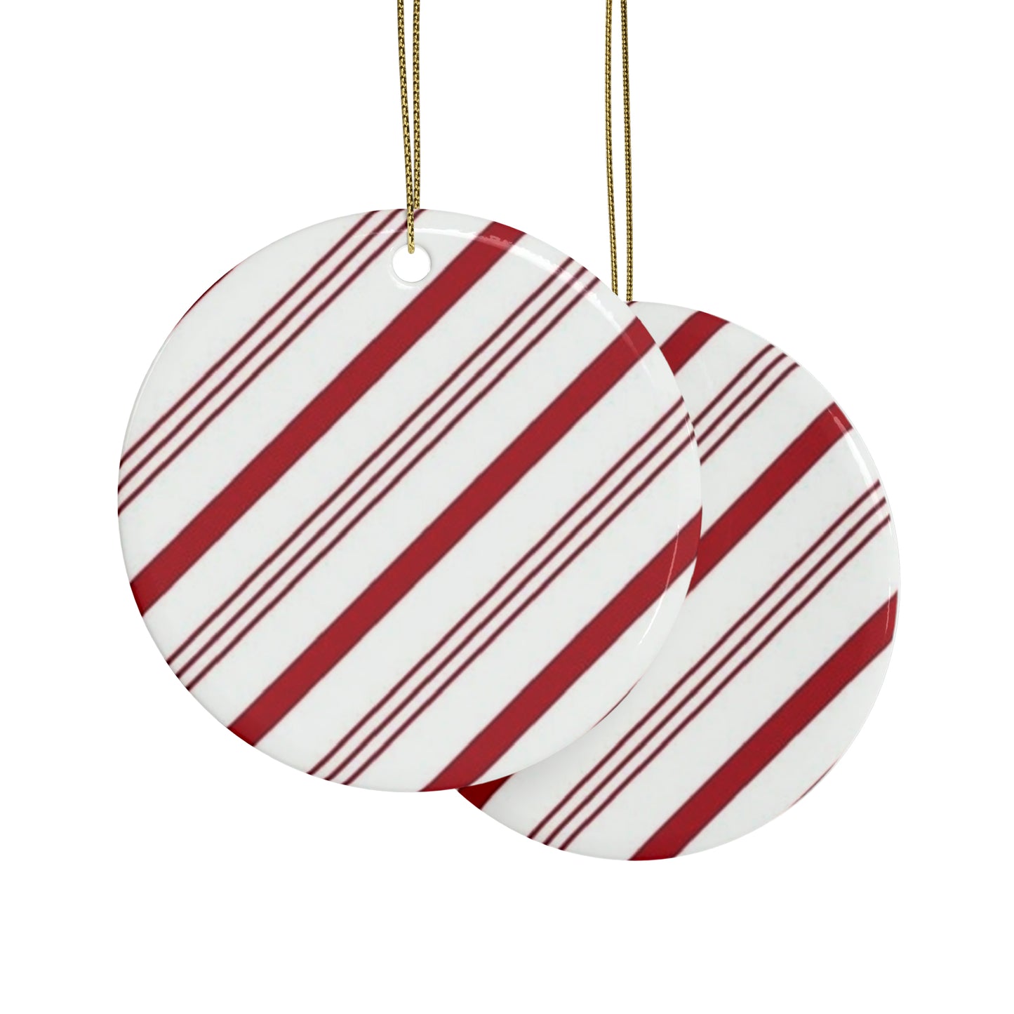 Candy Cane Ceramic Ornaments (1pcs, 5pcs, 10pcs, 20pcs)