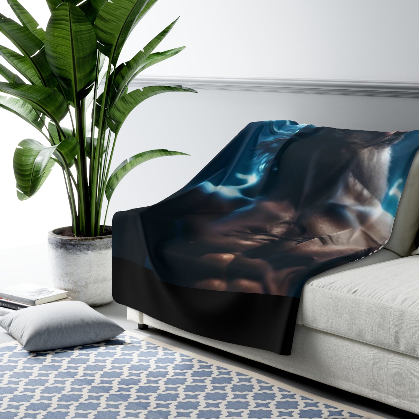 The Hunk Sherpa Fleece Blanket (I)