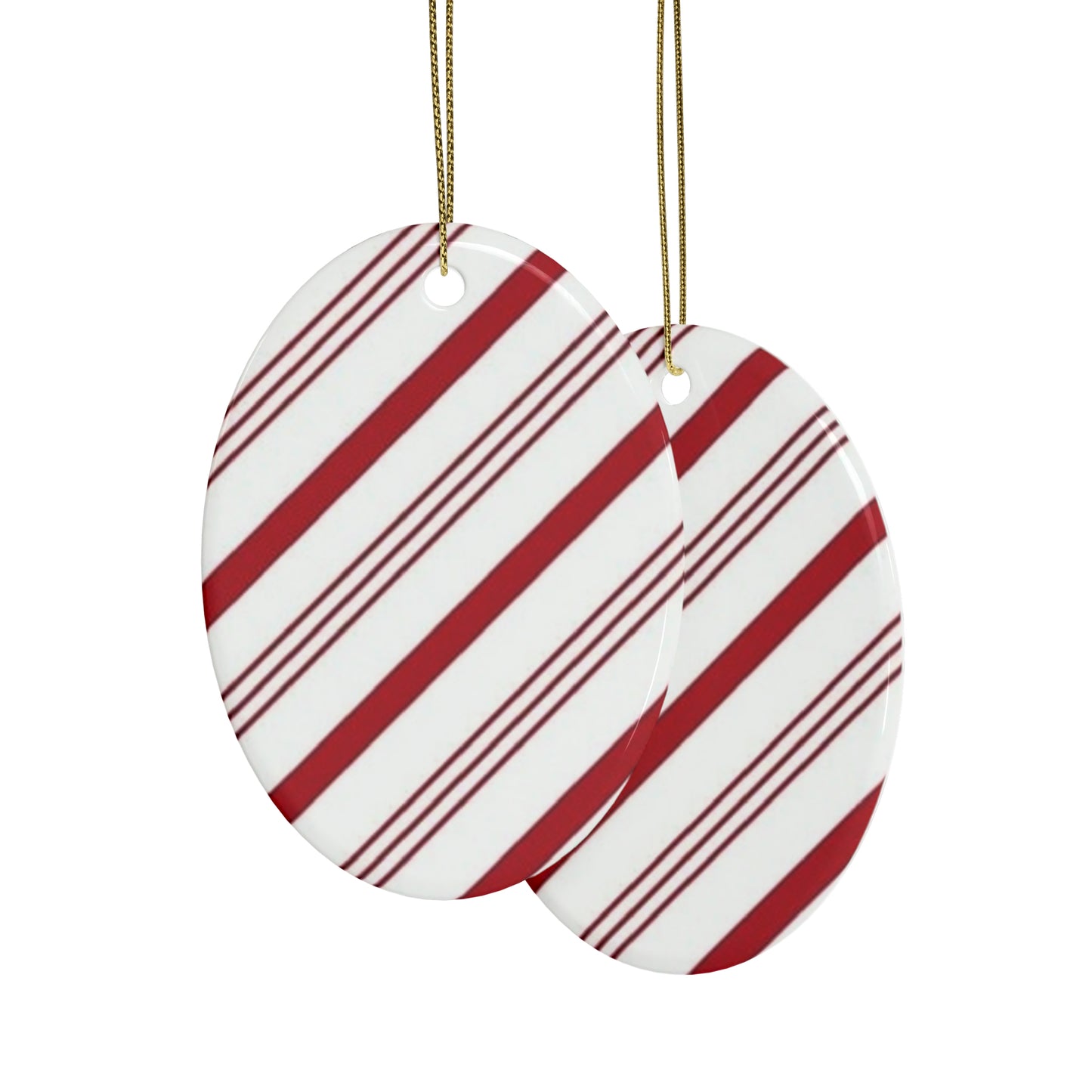 Candy Cane Ceramic Ornaments (1pcs, 5pcs, 10pcs, 20pcs)