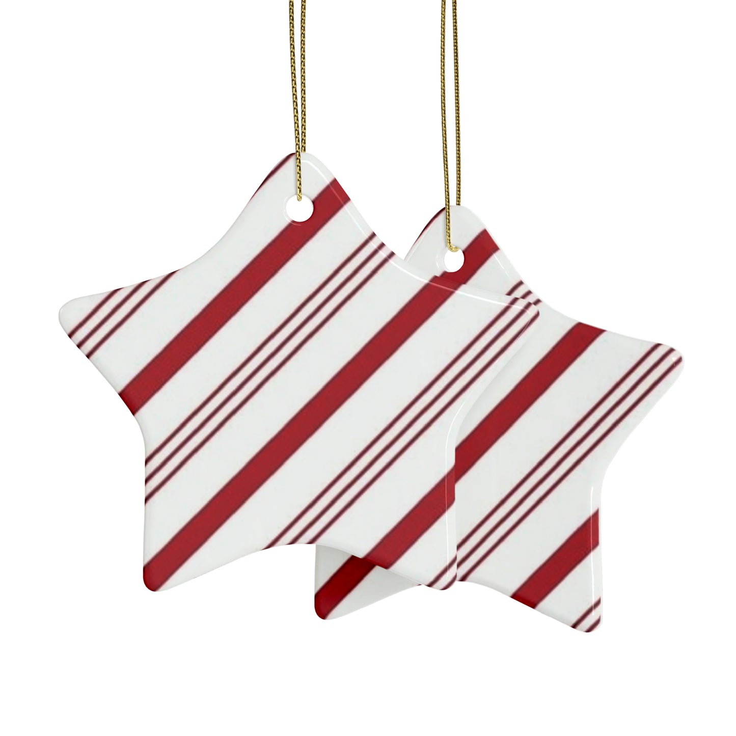 Candy Cane Ceramic Ornaments (1pcs, 5pcs, 10pcs, 20pcs)