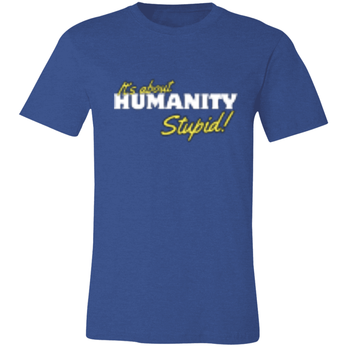 It's About Humanity Black-White (2) 3001C Unisex Jersey Short-Sleeve T-Shirt