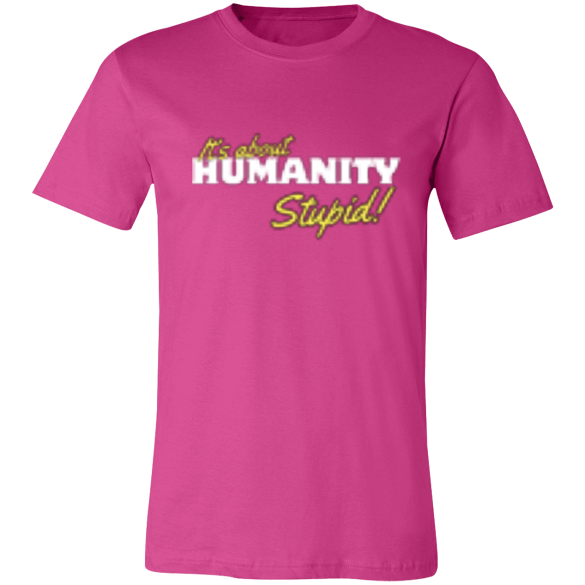 It's About Humanity Black-White (2) 3001C Unisex Jersey Short-Sleeve T-Shirt