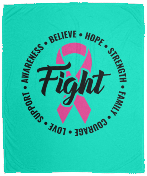 Awareness-Believe-Hope-Strength Cozy Plush Fleece Blanket - 50x60