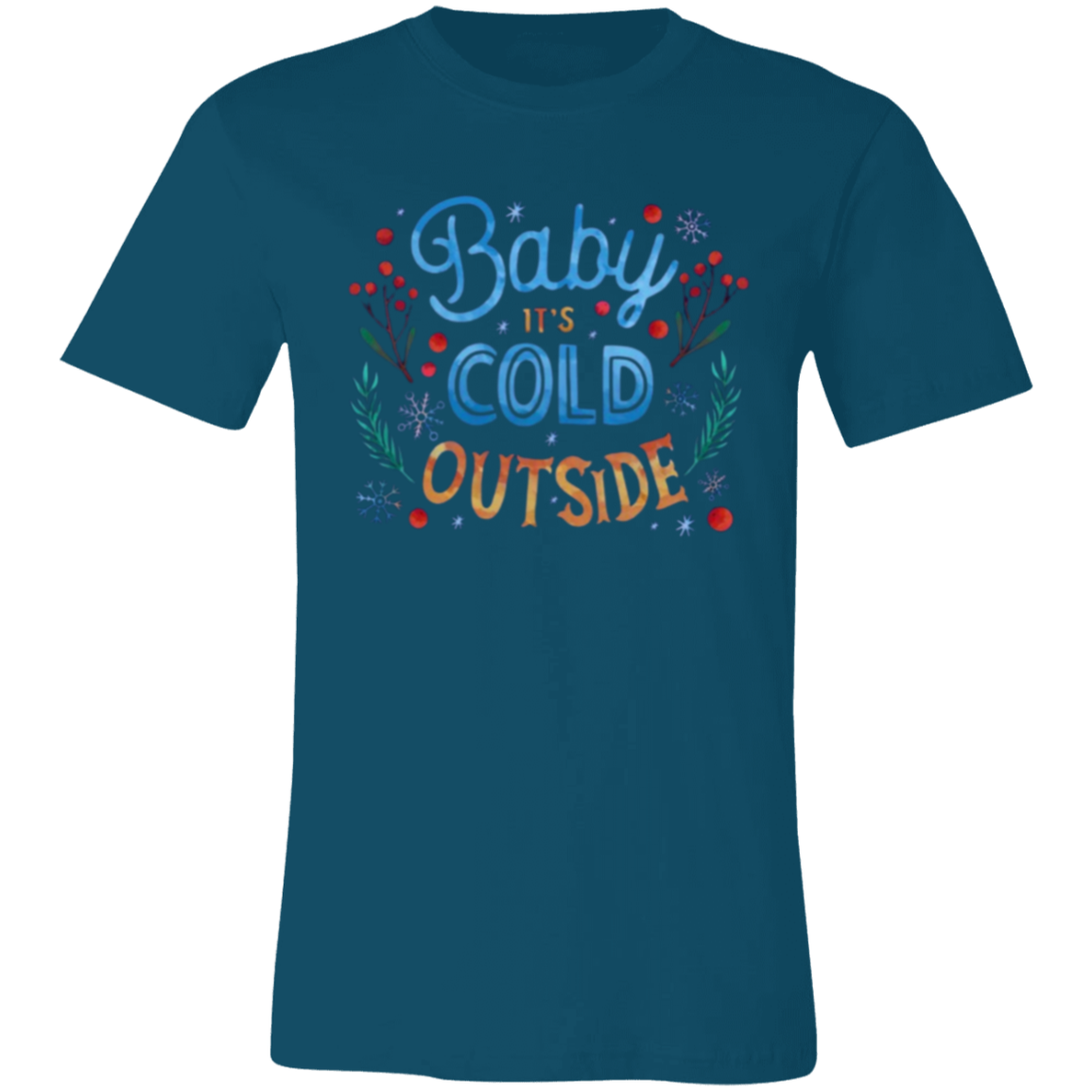 Aries (March 21 - April 19) (11) Baby It's Cold Outside Unisex Jersey Short-Sleeve T-Shirt