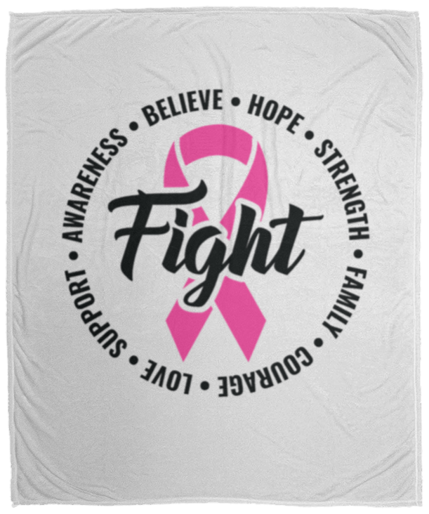 Awareness-Believe-Hope-Strength Cozy Plush Fleece Blanket - 50x60