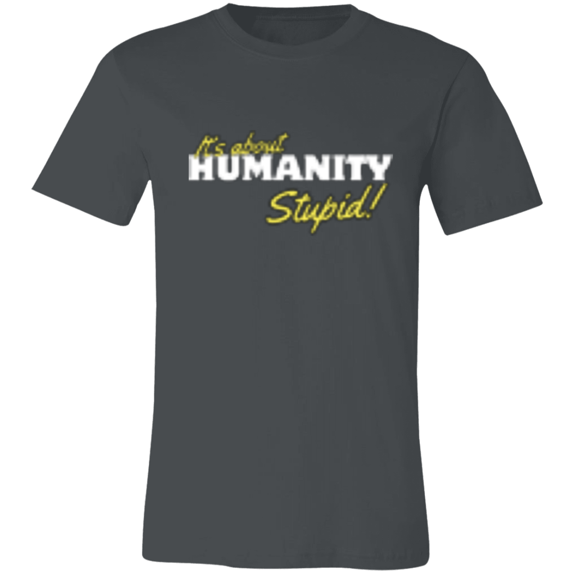 It's About Humanity Black-White (2) 3001C Unisex Jersey Short-Sleeve T-Shirt