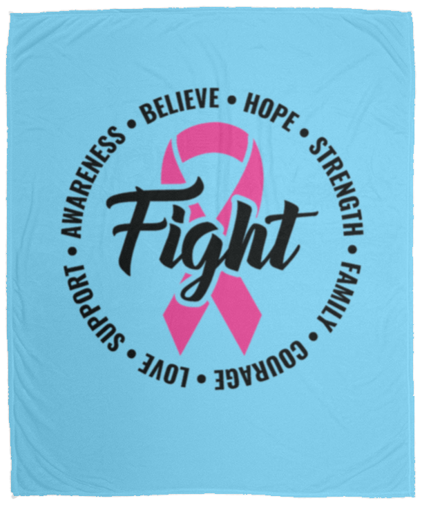 Awareness-Believe-Hope-Strength Cozy Plush Fleece Blanket - 50x60