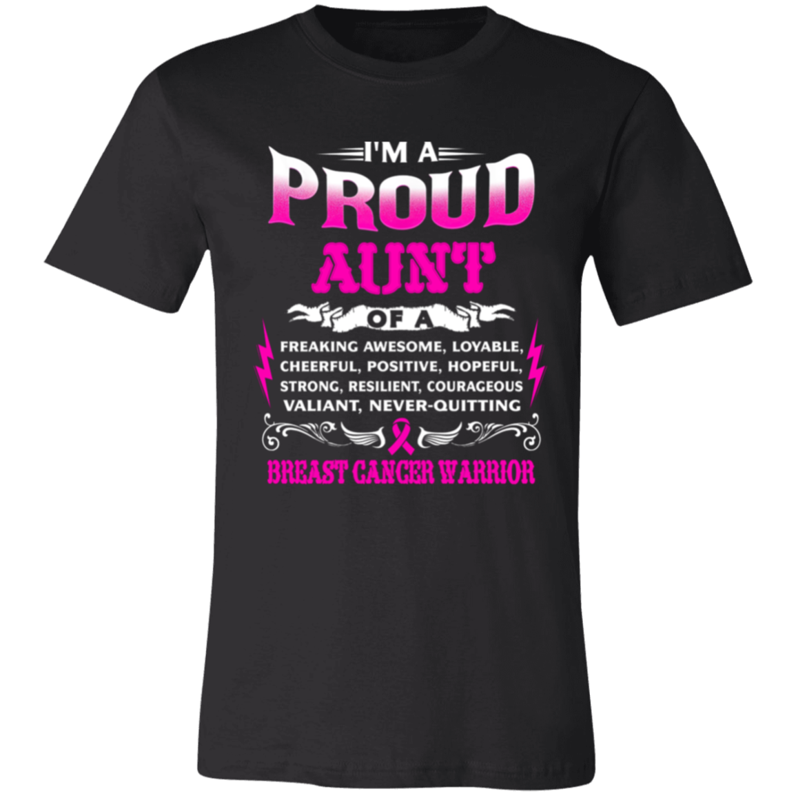 aunt Proud Aunt Unisex Jersey Short-Sleeve T-Shirt