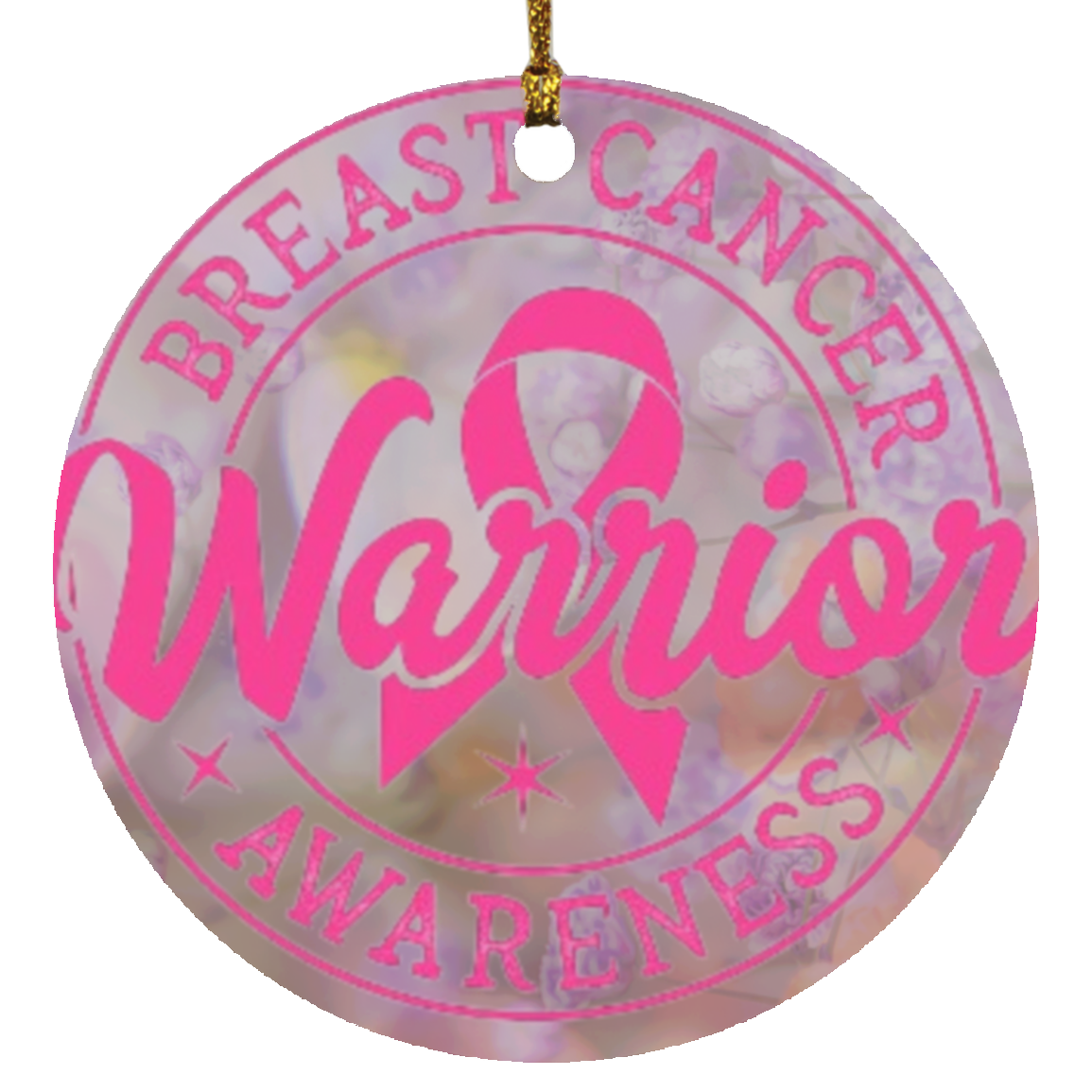 Breast Cancer 4 Circle Ornament