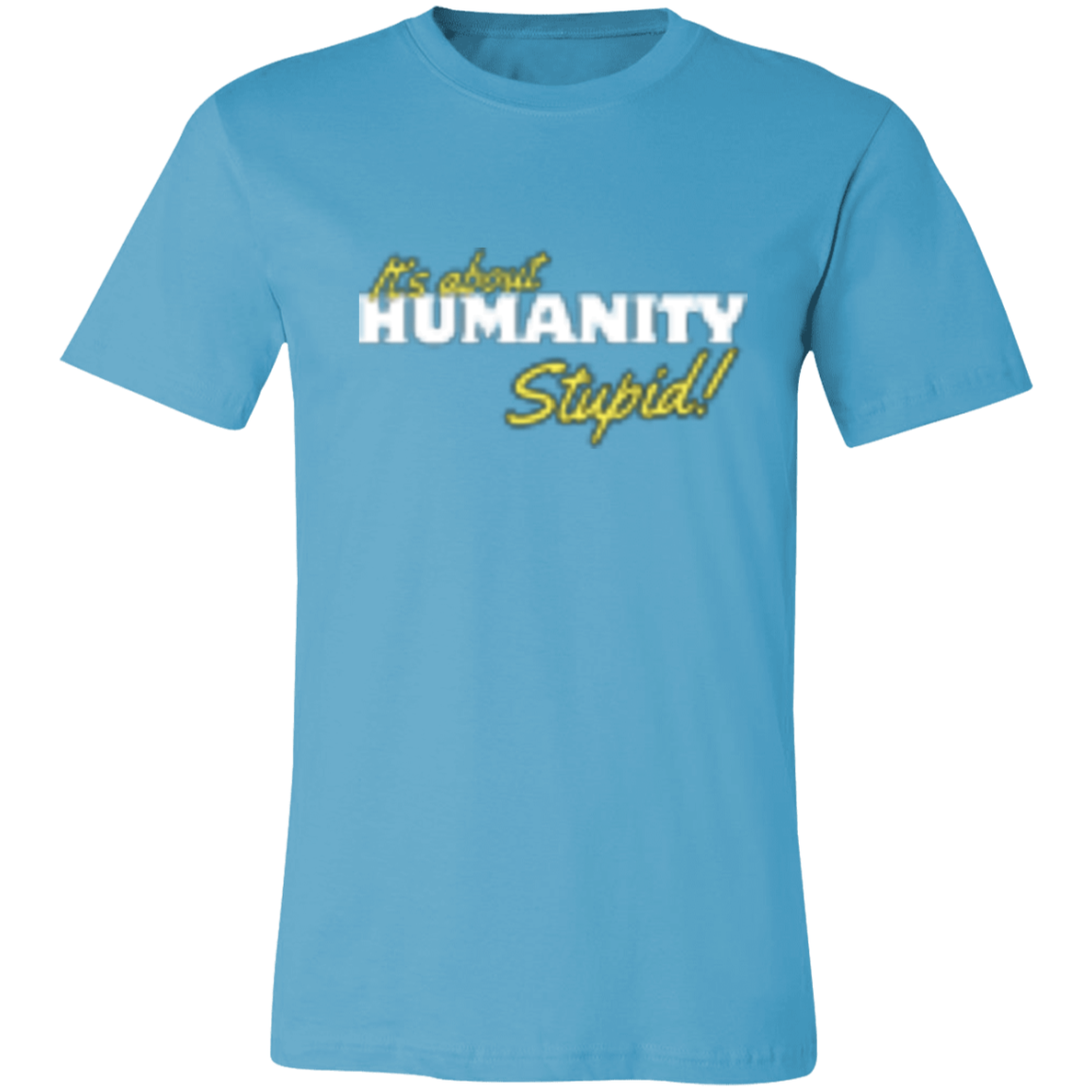 It's About Humanity Black-White (2) 3001C Unisex Jersey Short-Sleeve T-Shirt