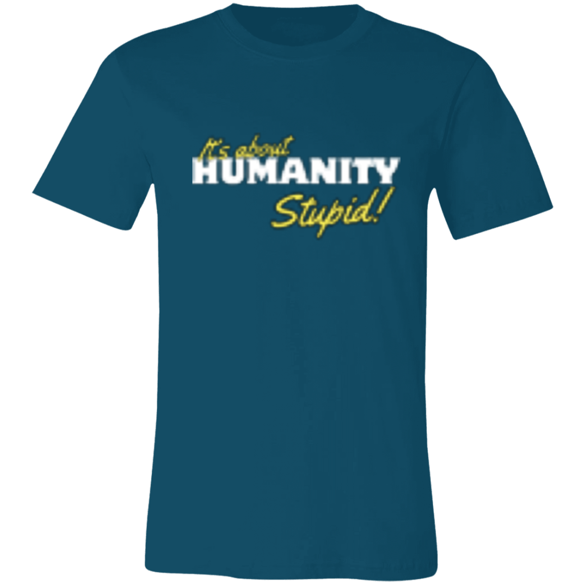 It's About Humanity Black-White (2) 3001C Unisex Jersey Short-Sleeve T-Shirt