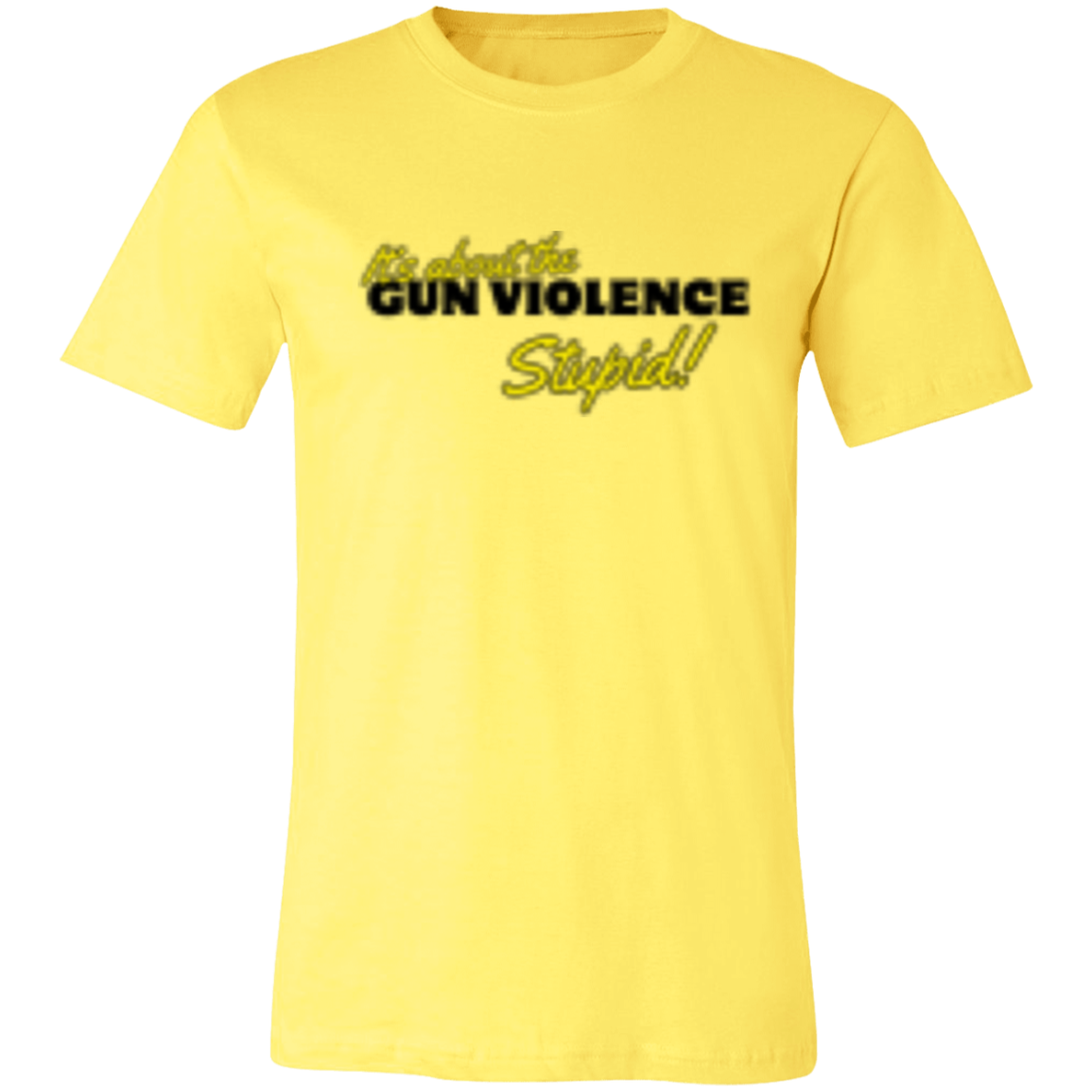 It's About The Gun Violence Black 3001C Unisex Jersey Short-Sleeve T-Shirt