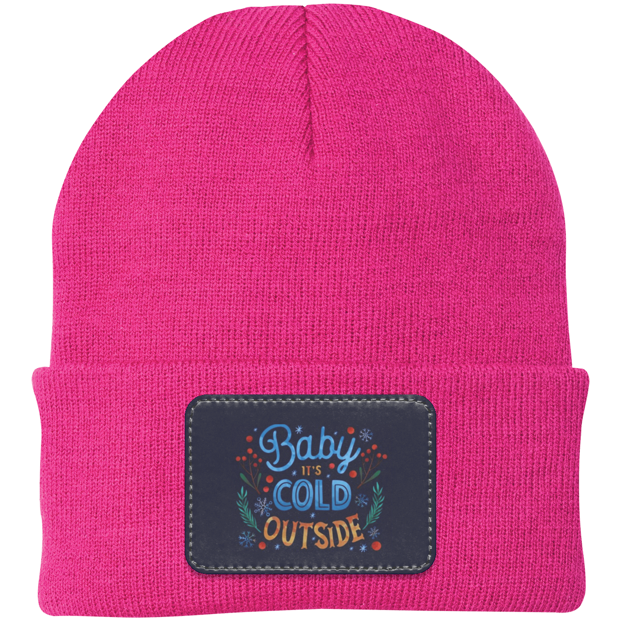 Baby It's Cold Knit Cap - Patch