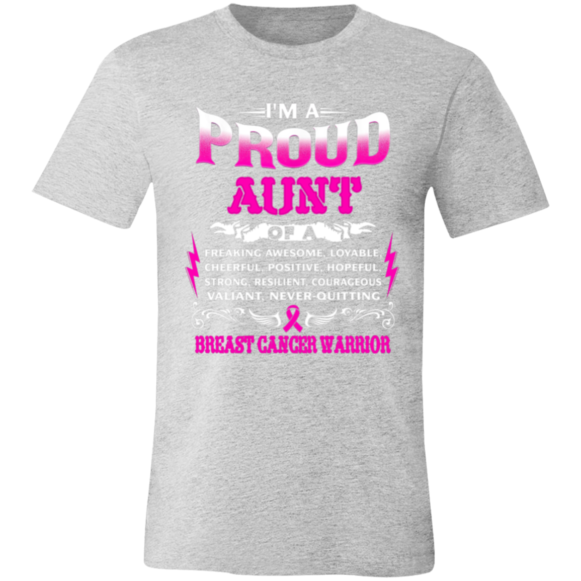 aunt Proud Aunt Unisex Jersey Short-Sleeve T-Shirt