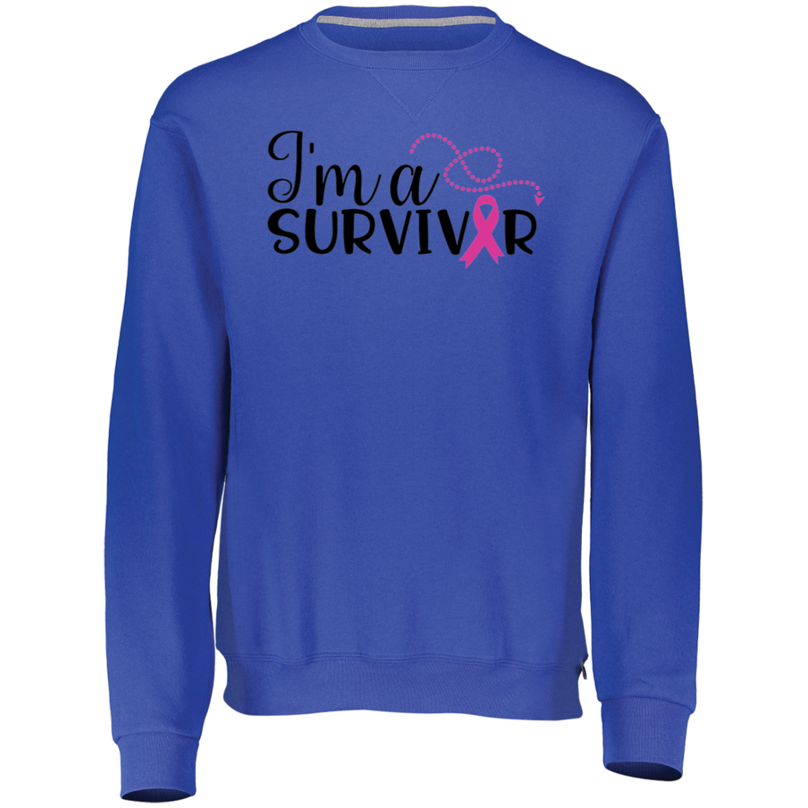 I am a survivor 698HBM Dri-Power Fleece Crewneck Sweatshirt