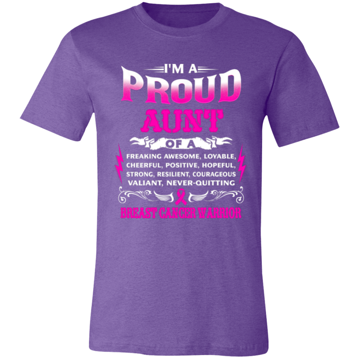 aunt Proud Aunt Unisex Jersey Short-Sleeve T-Shirt