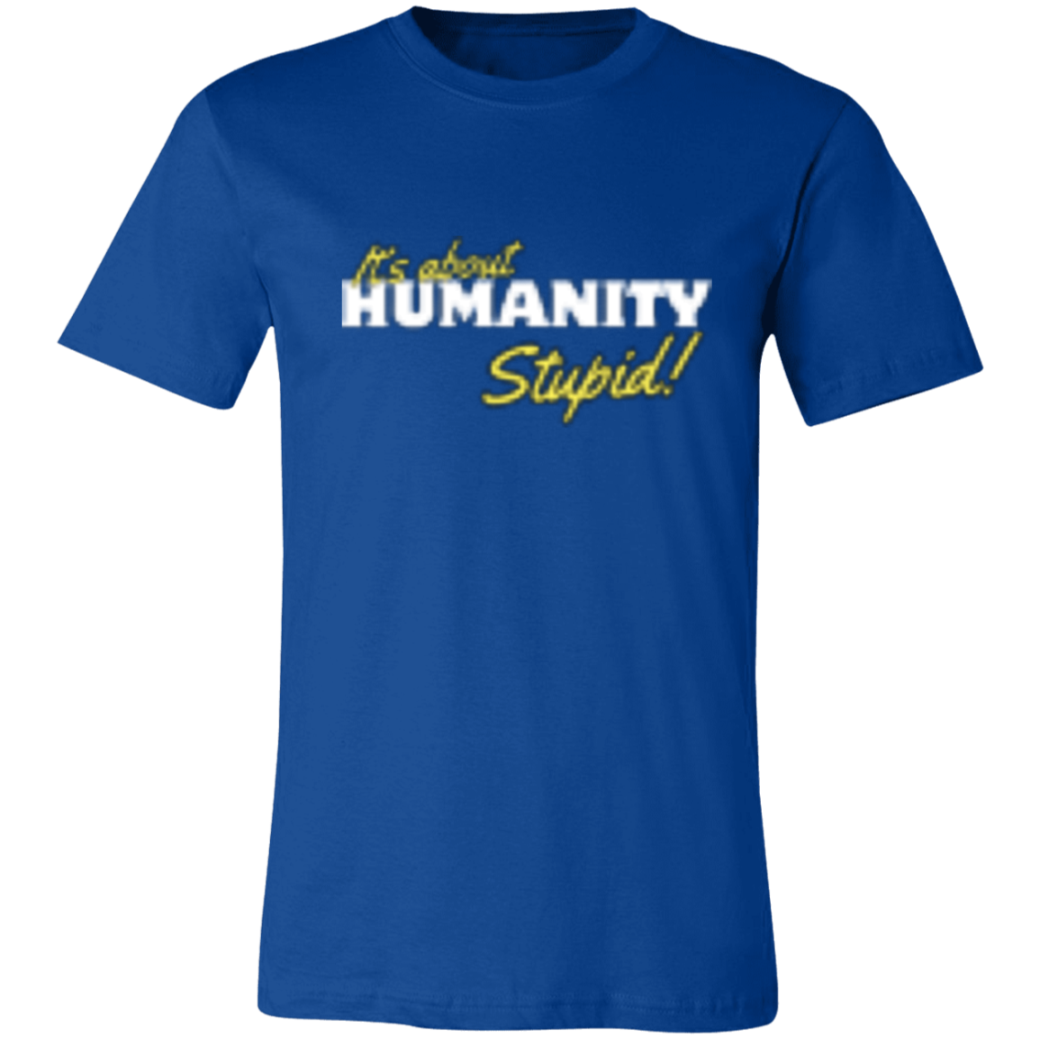 It's About Humanity Black-White (2) 3001C Unisex Jersey Short-Sleeve T-Shirt