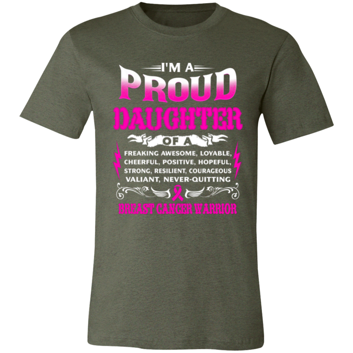 Proud Daughter Unisex Jersey Short-Sleeve T-Shirt