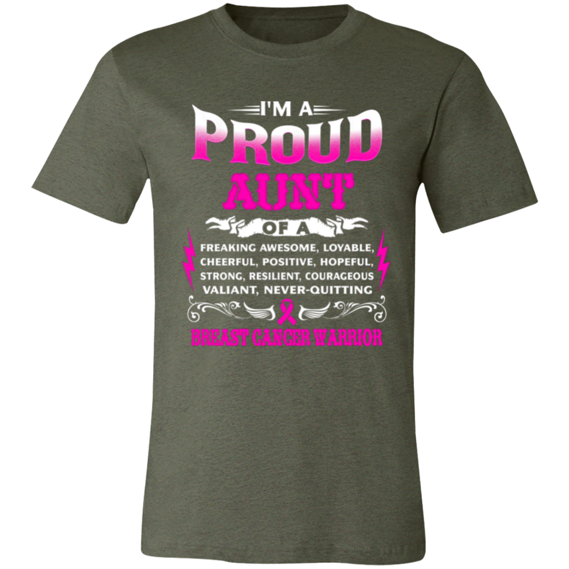 aunt Proud Aunt Unisex Jersey Short-Sleeve T-Shirt