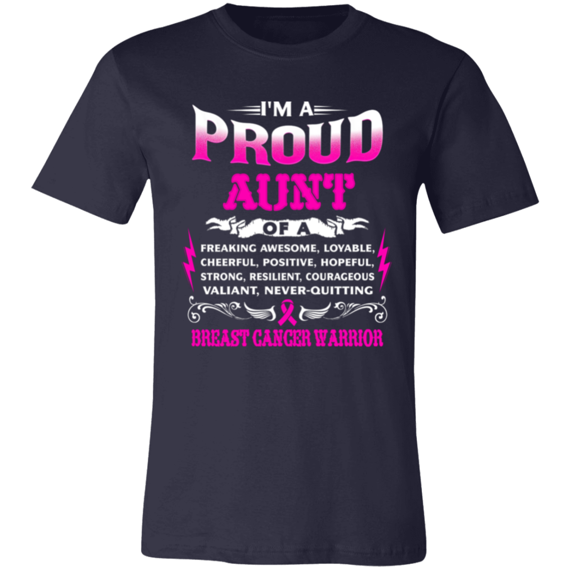 aunt Proud Aunt Unisex Jersey Short-Sleeve T-Shirt