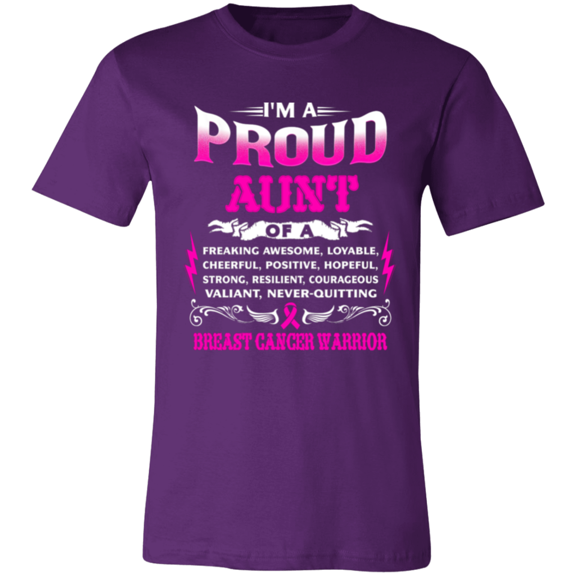 aunt Proud Aunt Unisex Jersey Short-Sleeve T-Shirt