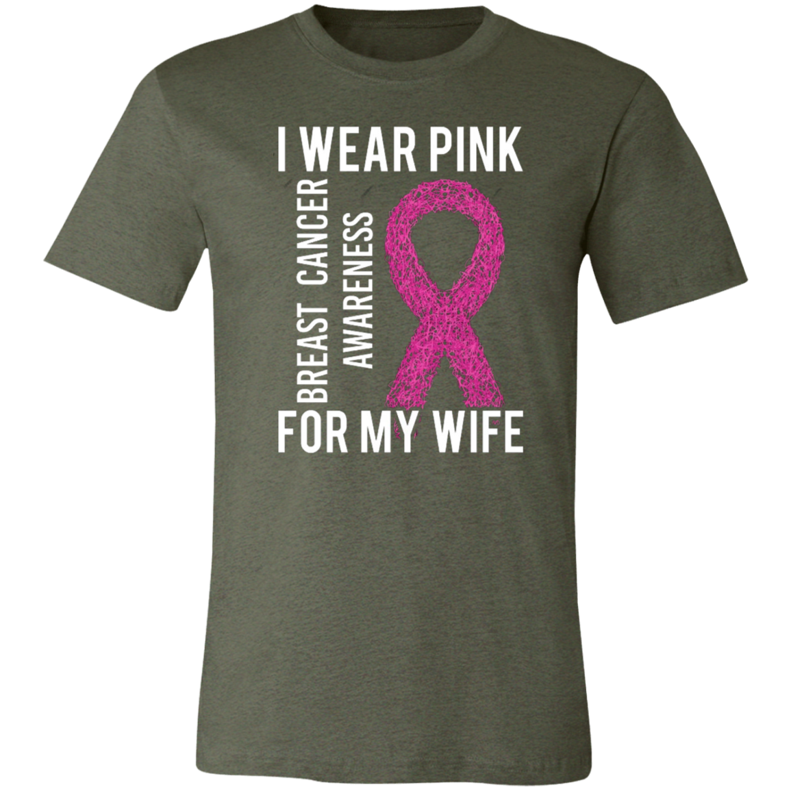 I Wear Pink For My Wife Unisex Jersey Short-Sleeve T-Shirt