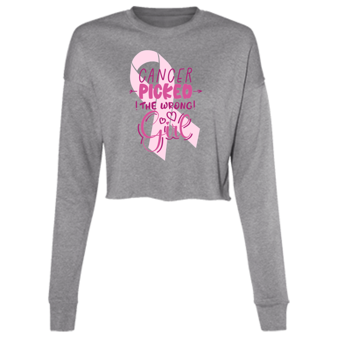 Picked The Wring Girl-Ladies' Cropped Fleece Crew