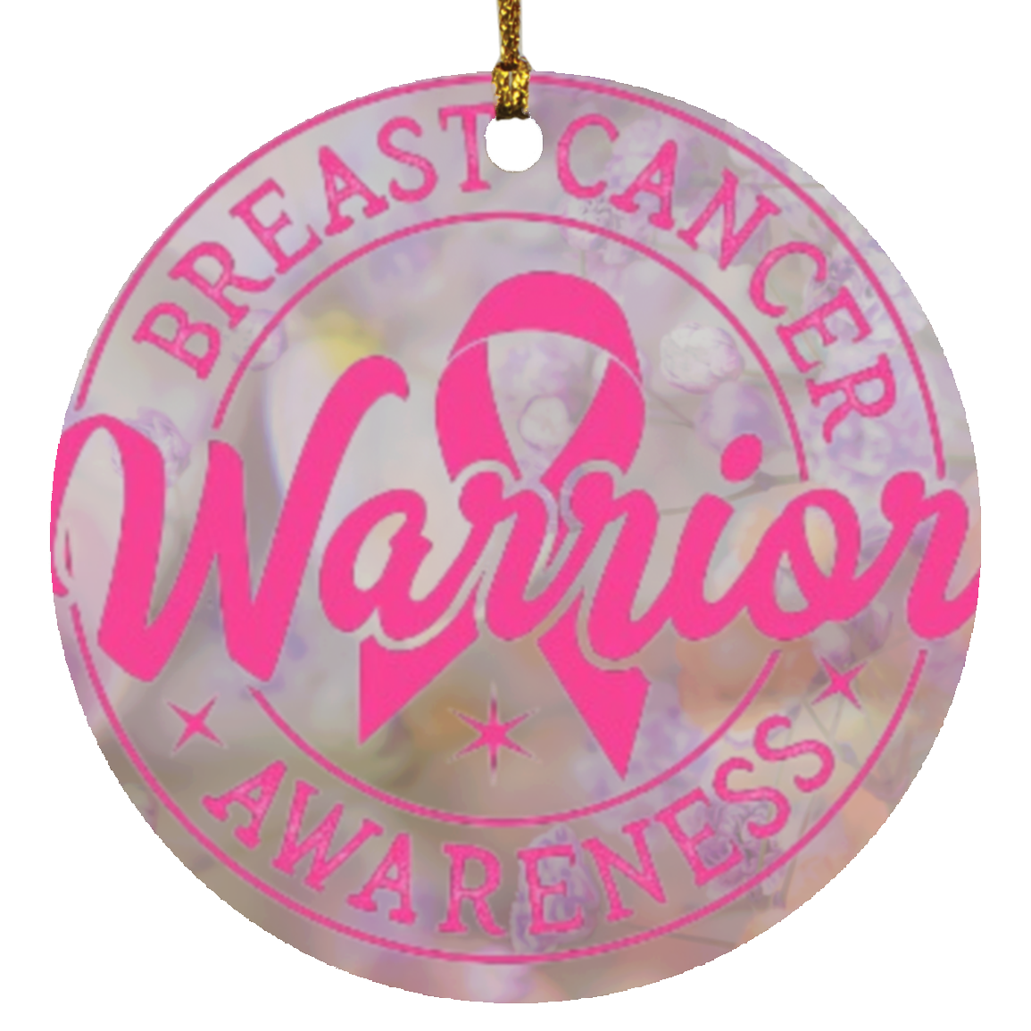 Breast Cancer 4 Circle Ornament