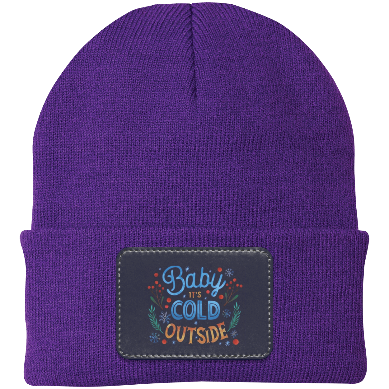 Baby It's Cold Knit Cap - Patch