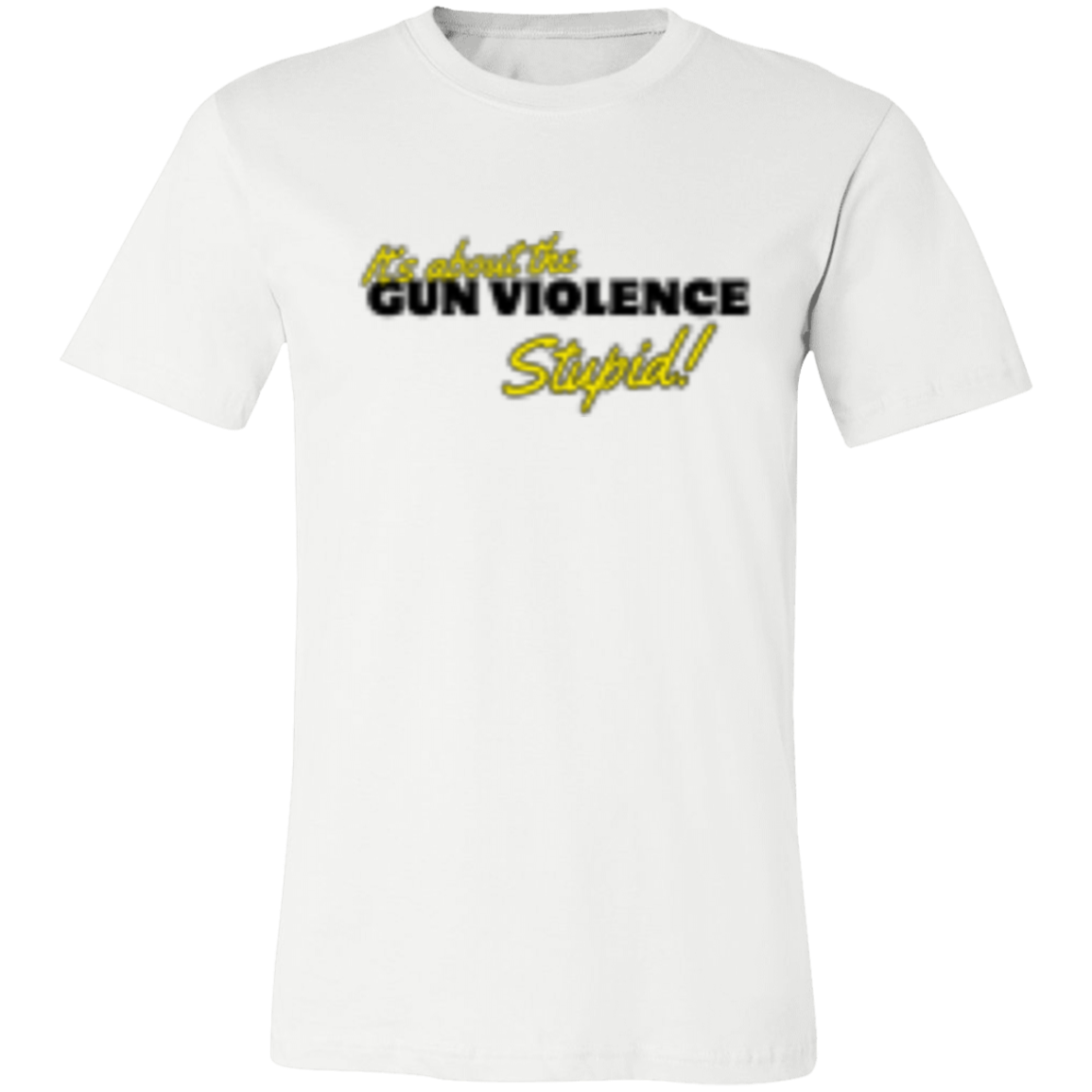It's About The Gun Violence Black 3001C Unisex Jersey Short-Sleeve T-Shirt