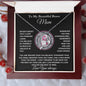 IN TRIBUTE TO THOSE AFFECTED BY CANCER. Everlasting Hope: Breast Cancer Awareness Forever Love Necklace (Mom)