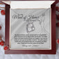 To My Maid of Honor/ To My Dear Closest Friend Forever Love Necklace