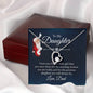 To My Daughter Forever Love Necklace