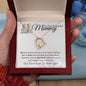 To Our Beautiful Mommy- Heart Necklace (Twins)
