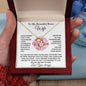 Everlasting Devotion: To My Beautiful Wife Breast Cancer Awareness Forever Love Necklace