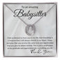 An amazing Babysitter Lucky In Love Necklace
