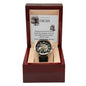 My Favorite Cousin Men's Openwork Watch with Mahogany Box